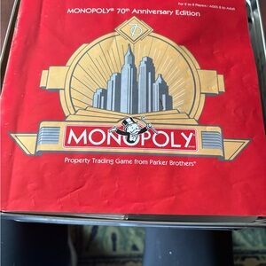 Monopoly 70th Anniversary Edition Tin Box &UNGAME FOR KIDS